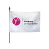 Drapeau des départements français sur hampe