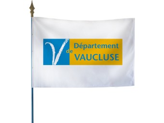 Drapeau des départements français sur hampe