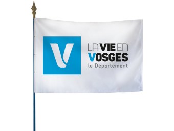 Drapeau des départements français sur hampe