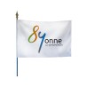 Drapeau des départements français sur hampe