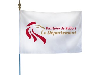 Drapeau des départements français sur hampe