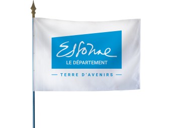 Drapeau des départements français sur hampe
