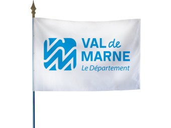 Drapeau des départements français sur hampe