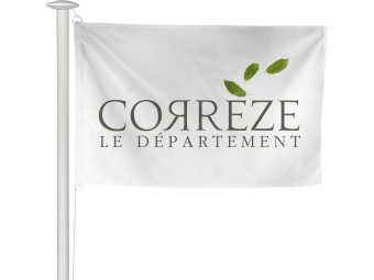 Pavillon des départements français pour mât