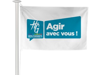 Pavillon des départements français pour mât