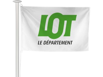 Pavillon des départements français pour mât