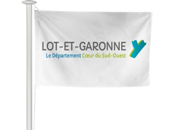 Pavillon des départements français pour mât