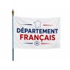 Drapeau des départements français sur hampe