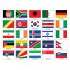 Drapeau des pays du monde sur hampe