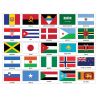 Drapeau des pays du monde sur hampe