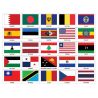 Drapeau des pays du monde sur hampe