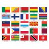 Pavillon des pays du monde pour mât