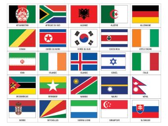 Oriflamme des pays du monde