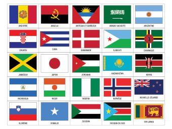 Oriflamme des pays du monde