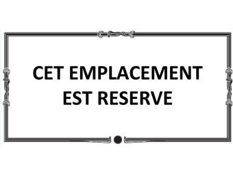 Plaque de cimetière emplacement réservé