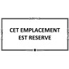 Plaque de cimetière emplacement réservé