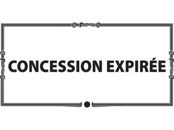 Plaque de concession expirée