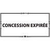 Plaque de concession expirée