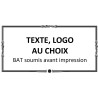 Plaque de concession personnalisée avec texte au choix