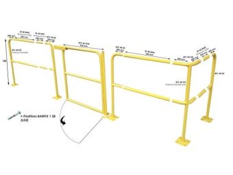 Barrière d'entrepôt modulaire