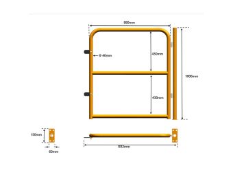 Barrière d'entrepôt modulaire