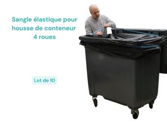 Sangle élastique pour housse de conteneur - 500L, 660L et 770L