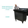 Sangle élastique pour housse de conteneur - 500L, 660L et 770L