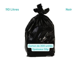 Sac poubelle noir 110L