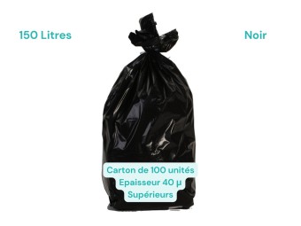 Sac poubelle noir 150L