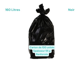 Sac poubelle noir 160L