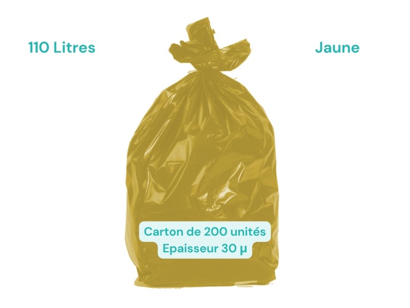 Sac poubelle de couleur 110L Sac poubelle de couleur 110L