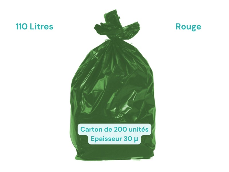 Sac poubelle de couleur 110L Sac poubelle de couleur 110L