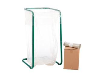 Support pour sac poubelle grand volume - 200L