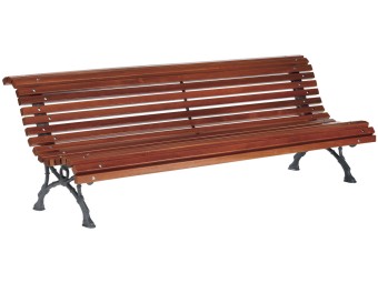 Banc exterieur Romantico en boix exotique
