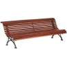 Banc exterieur Romantico en boix exotique