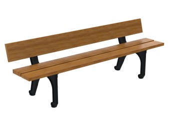 Banc exterieur Bilbao en bois exotique