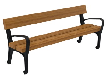 Banc exterieur Vitoria en bois exotique