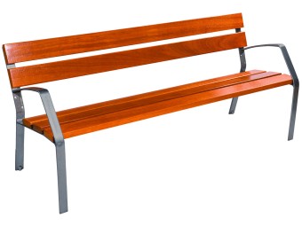 Banc exterieur Modo-08 en bois exotique