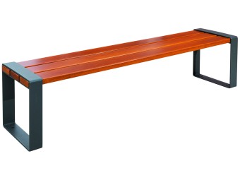 Banquette exterieure Marina en bois exotique