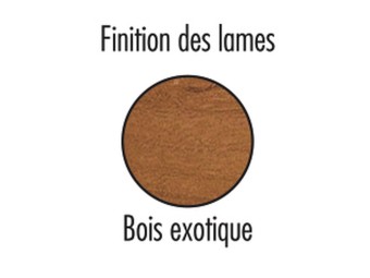 Banquette exterieure Marina en bois exotique