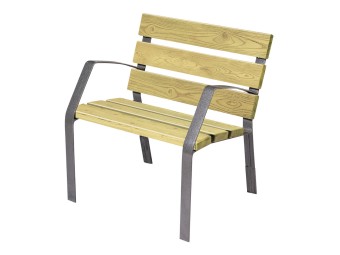 Fauteuil exterieur Modo-08  en pin traité autoclave