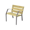Fauteuil exterieur Modo-08  en pin traité autoclave