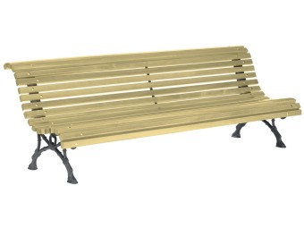 Banc exterieur Romantico  en pin traité autoclave