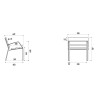 Fauteuil exterieur Modo-08  en pin traité autoclave
