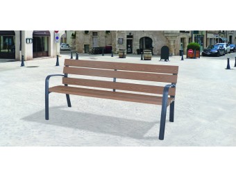 Banc exterieur Modo en bois technique