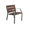Fauteuil exterieur Modo-08 en composite de bois/plastique recyclé