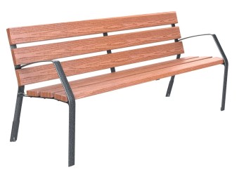 Banc exterieur Modo-08 en bois technique