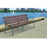 Banc exterieur Modo-08 180 polymère recyclé - Pieds en fonte