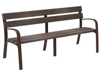 Banc exterieur Modo Ecocity en bois technique