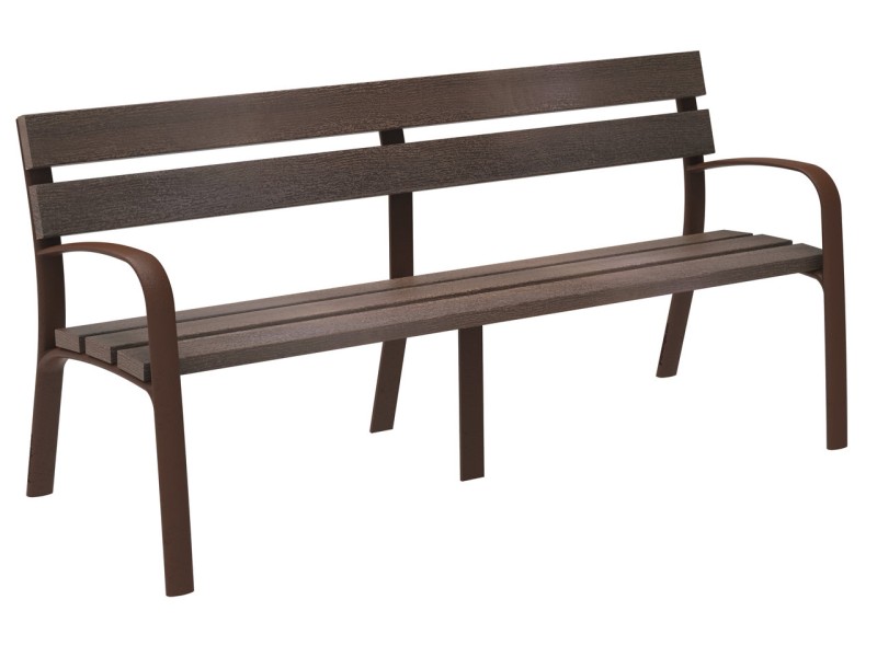 Banc exterieur Modo Ecocity en bois technique Banc exterieur Modo Ecocity en bois technique